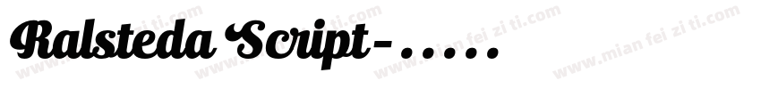 Ralsteda Script字体转换